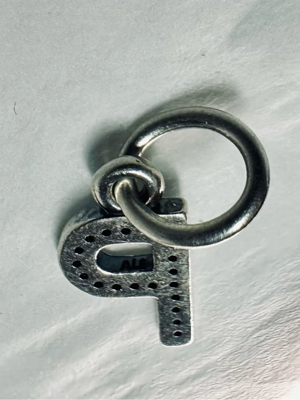 Pandora Sterling Silver Letter P Charm Bundle | Pavé Initial Pendant & Alphabet